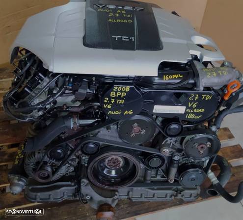 Motor Audi A6 2.7TDI V6 180cv BPP 2.7 TDI quattro caixa automatica ZF 6HP-19 JMK - 2