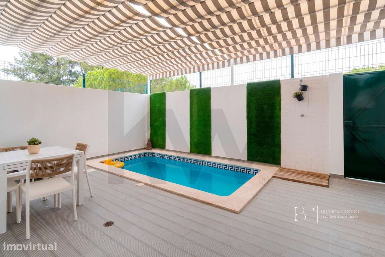 Moradia T3+1 com piscina, 2 pátios, 2 entradas, estacionamento, terren - Grande imagem: 3/47