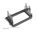 MOLDURA ADAPTADOR PRETO PARA RADIO 2-DIN SEAT ALTEA LEON TOLEDO SKODA FABIA OCTAVIA SUPERB VW TIGUAN - 2