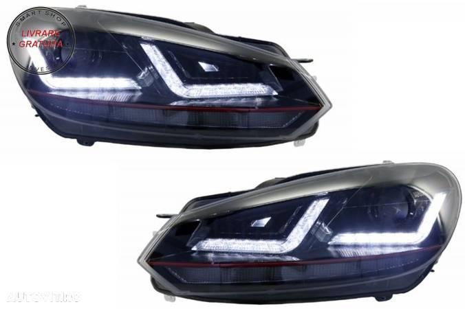 Faruri Osram LED VW Golf 6 VI (2008-2012) cu Stopuri LEDriving Semnal Dinamic- livrare gratuita - 3