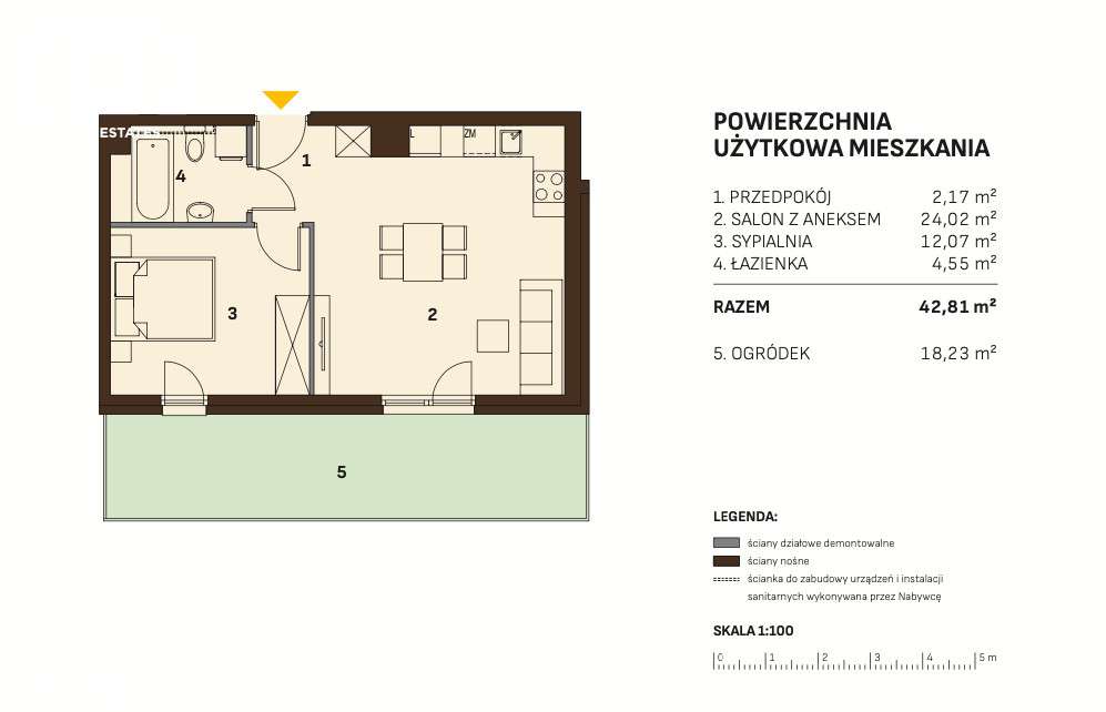 Ogródek 2 pokoje Bronowice Ikea Conrada-8