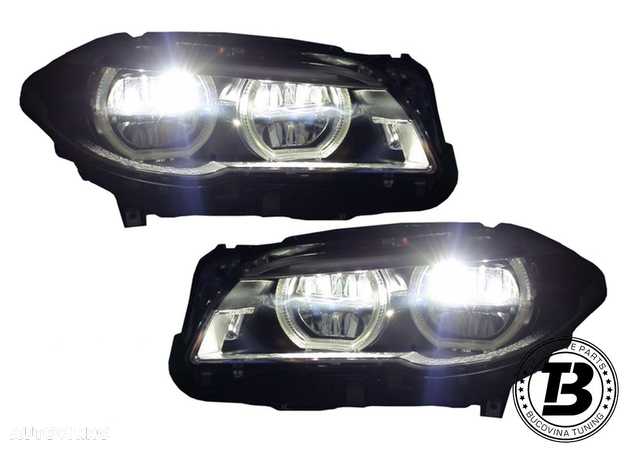 Faruri LED Angel Eyes DRL compatibile cu BMW Seria 5 F10 F11 - 7