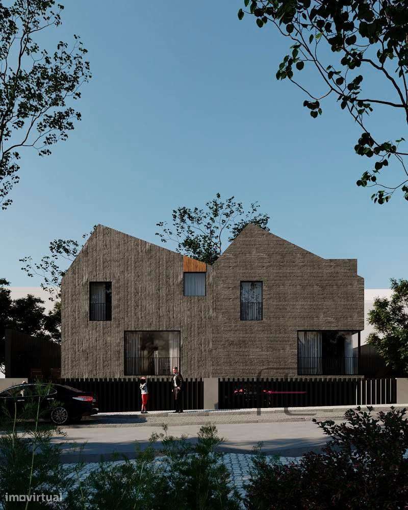 Moradia minimalista, T3+1, com piscina e jardim em Santa Maria da Feir - Grande imagem: 2/13