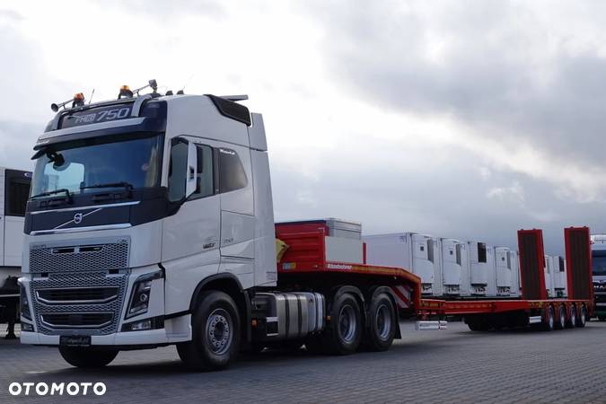 Volvo FH 16 750 / V8 / 6x4 / + KASSBOHRER LAWETA 4 osie / ROZCIĄGANA / NAJAZDY HYDRAULICZNE - 1