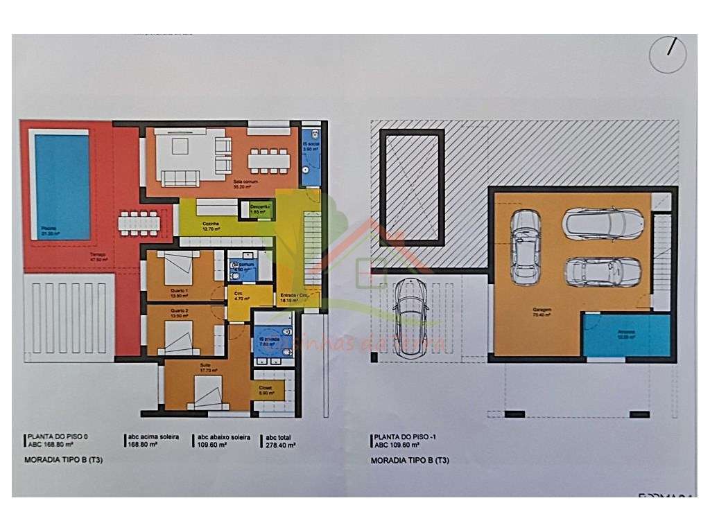 Terreno urbano para construção de 4 moradias com PIP-7