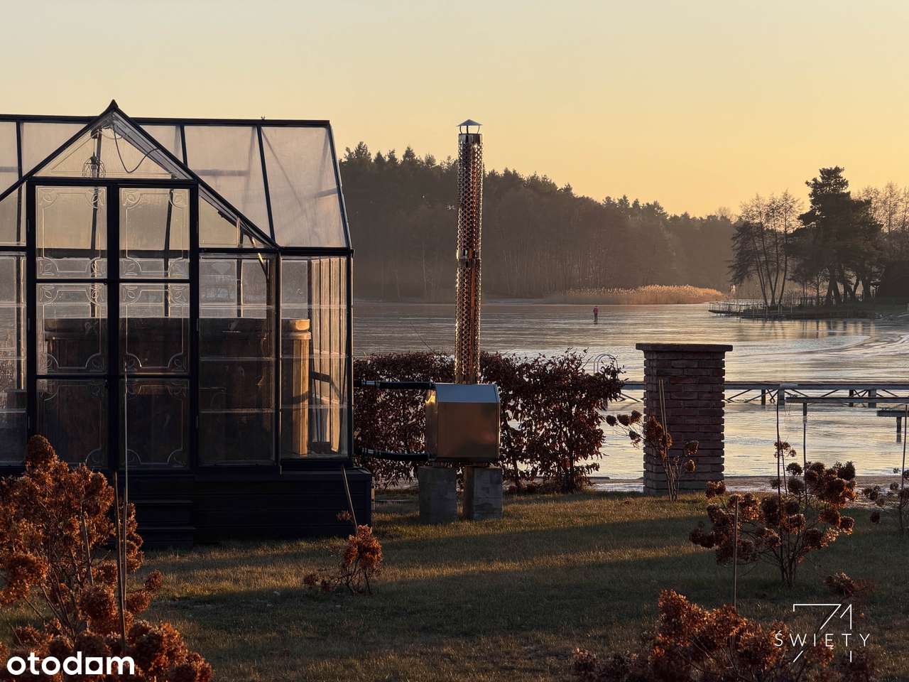 Dom nad jeziorem, pierwsza linia, marina, Wielka Pętla Wielkopolski-8