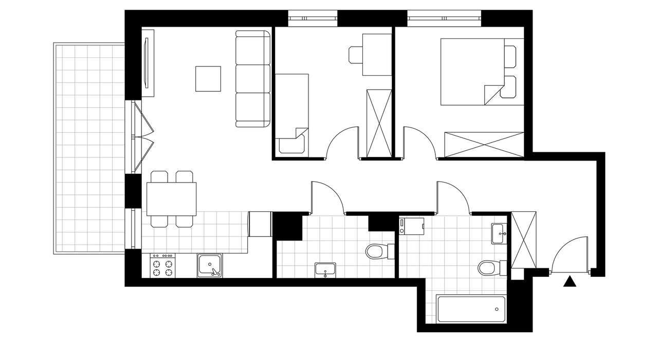 3-pokojowe mieszkanie 59m2 + balkon Bez Prowizji - Pełny obrazek: 3/8