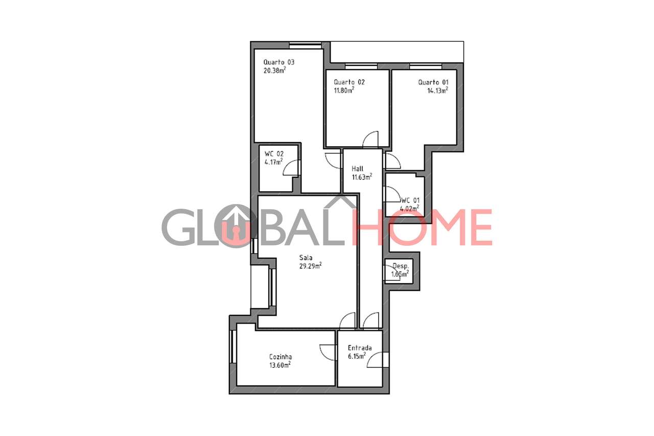 Apartamento T3 Renovado em Rio Tinto-47