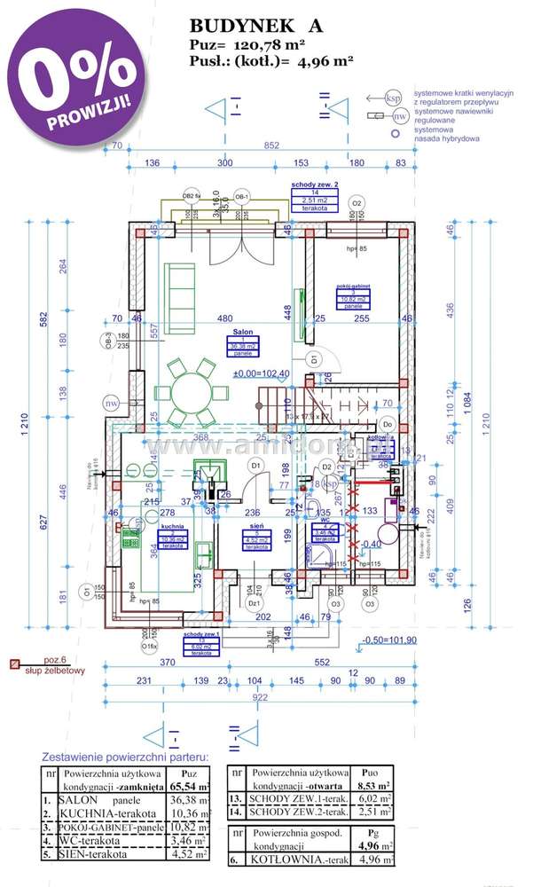 Nadbiel, dom wolnostojący w budowie, działka1420m-5