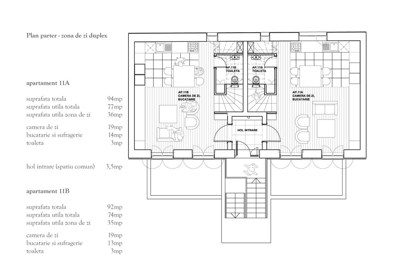 Vilă D+P+M cu 4 unități independente închiriate , randament imediat-11