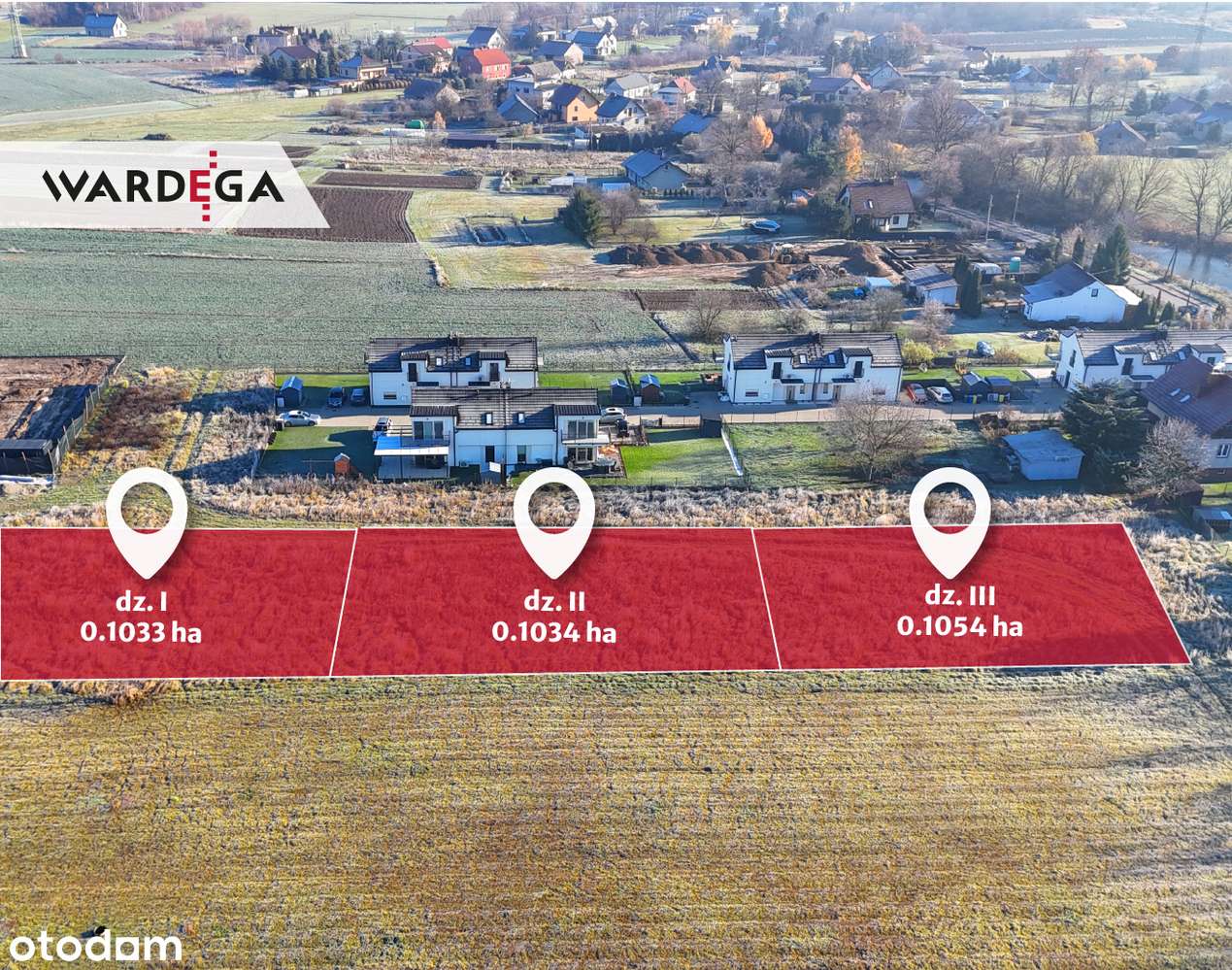 Działka budowlana 10.33 a (dz. I) – Niepołomice, ul. Kątek-5