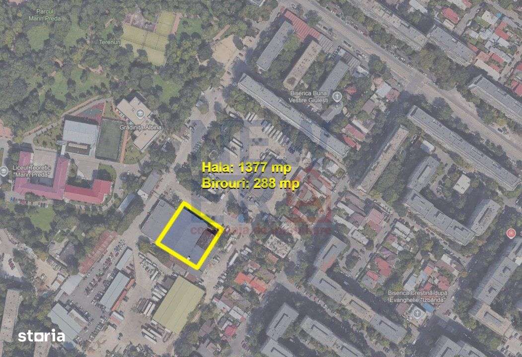 Hala 1.377 mp si birouri 288 mp - productie sau depozitare - central B - Imagine principală: 1/8