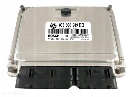 KOMPUTER ECU SEAT IBIZA 1.9 038906019DQ 0281010891 IMMO OFF - 1