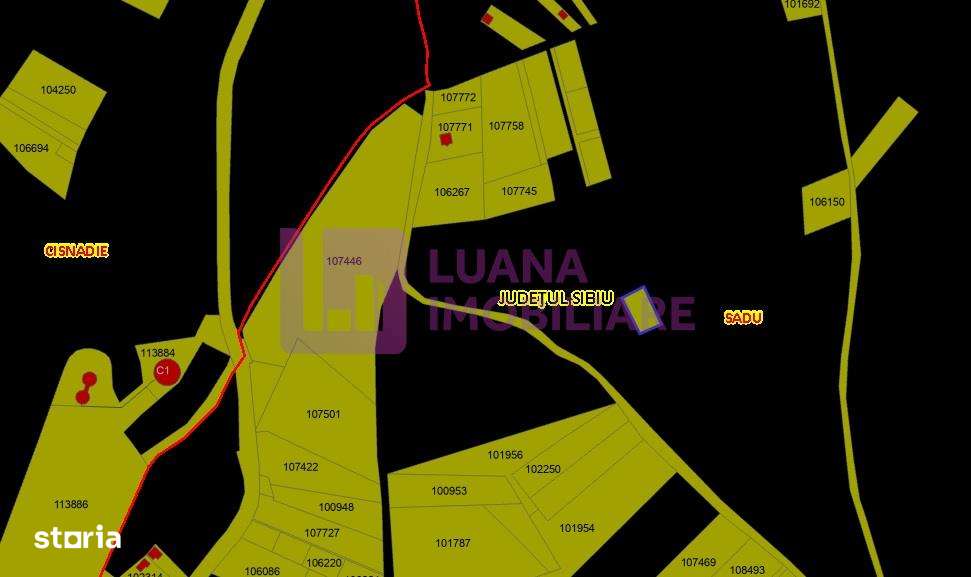 Teren intravilan 771 mp | Sibiu - Sadu | priveliste spectaculoasa - Imagine principală: 5/5