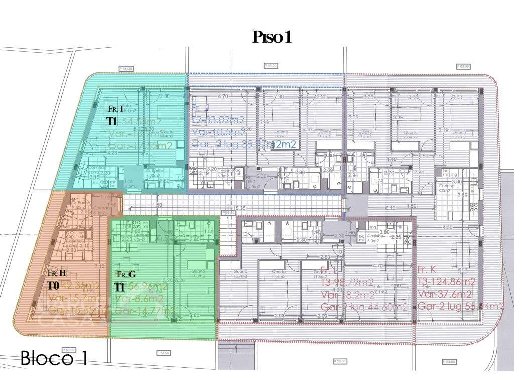 Apartamento T1 com logradouro e lugar de garagem, em construção na ...-15