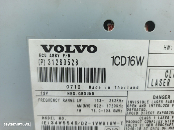 Radio Cd Volvo C30 (533) - 5