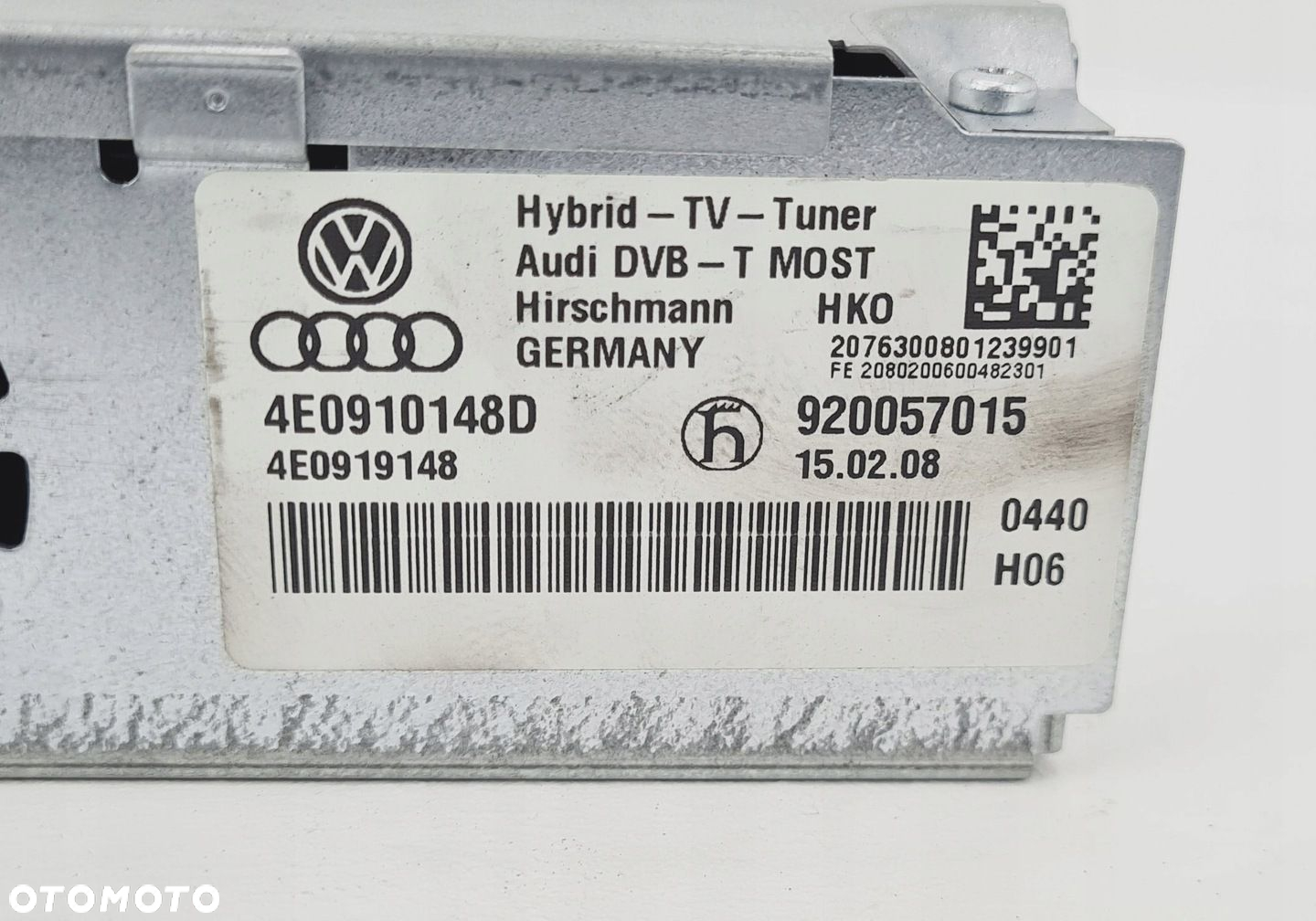 AUDI A8 D3 LIFT MODUŁ TUNER TV 4E0910148D - 2