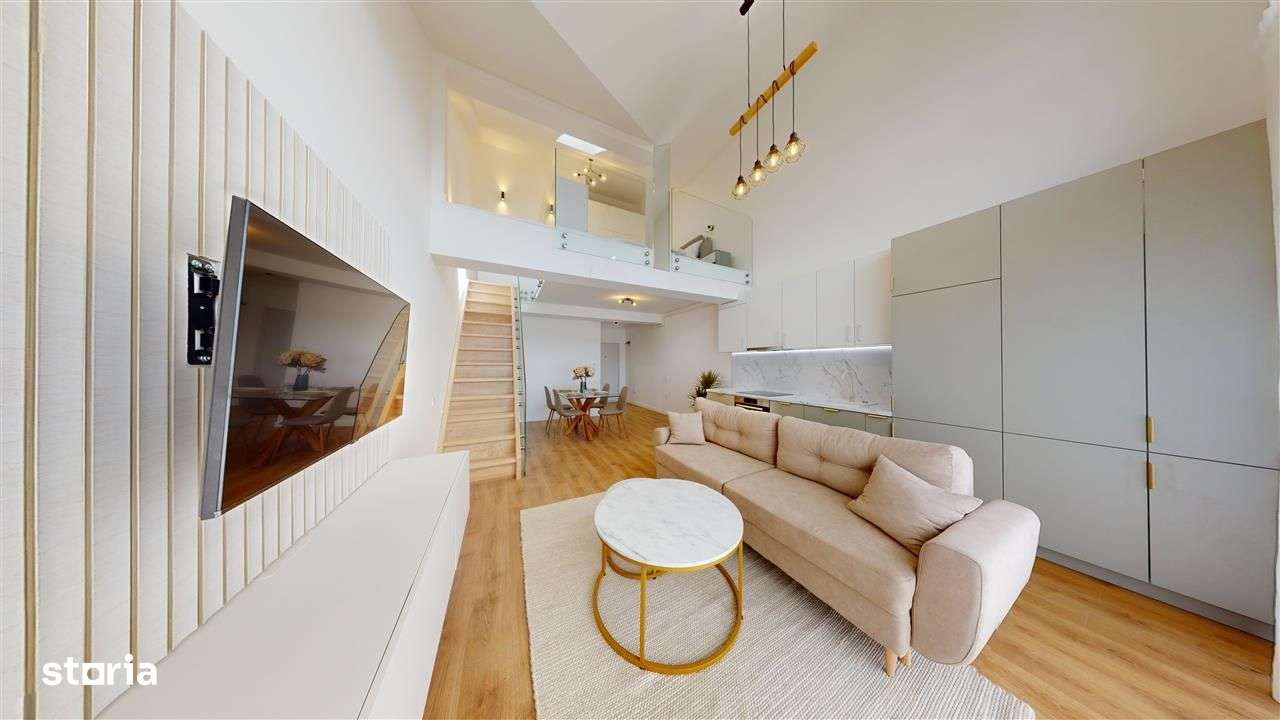 Apartament tip penthouse, mobilat si utilat, 2 camere, balcon, z. buna - Imagine principală: 5/7