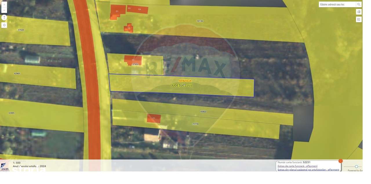 Vând teren intravilan - Apahida, Str. I.C. Brătianu, 1400 mp, front 13 - Imagine principală: 5/6