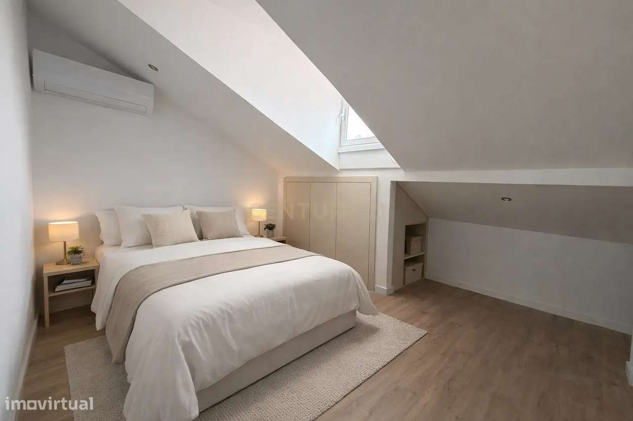 T1 em águas furtadas totalmente remodelado com vista cidade – Lisboa - Grande imagem: 3/10