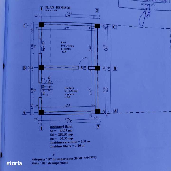 Casa in constructie D+P+1E, 198 mp. volum construit util, cu 836 mp te - Imagine principală: 3/12