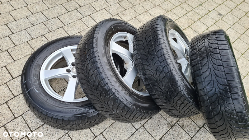 4 felgi aluminiowe ALU r16" cali 6,5jx16 et38 rozstaw 5x100 Subaru Forester 3 SH opony 215/65r16 koła - 9