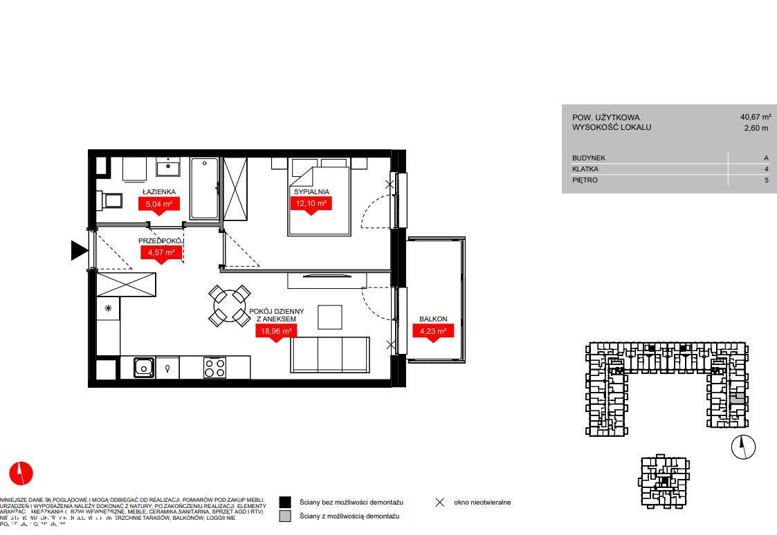 2 pokoje| balkon| parking| 5 piętro| Górka Narodowa-4