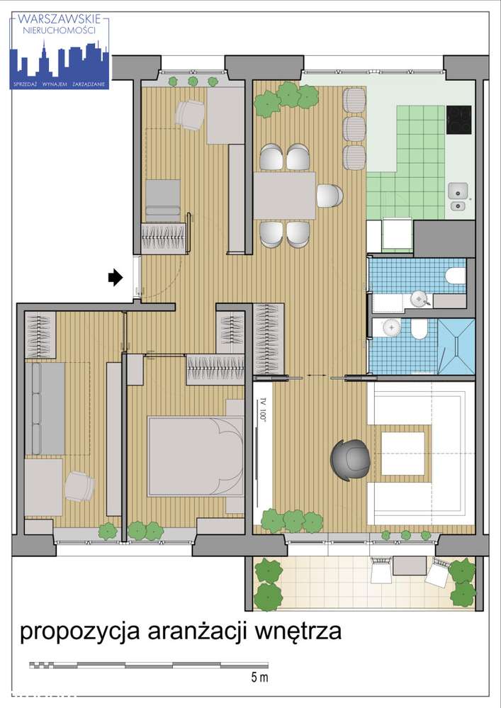Czteropokojowe przy metrze Stokłosy, z potencjałem-4