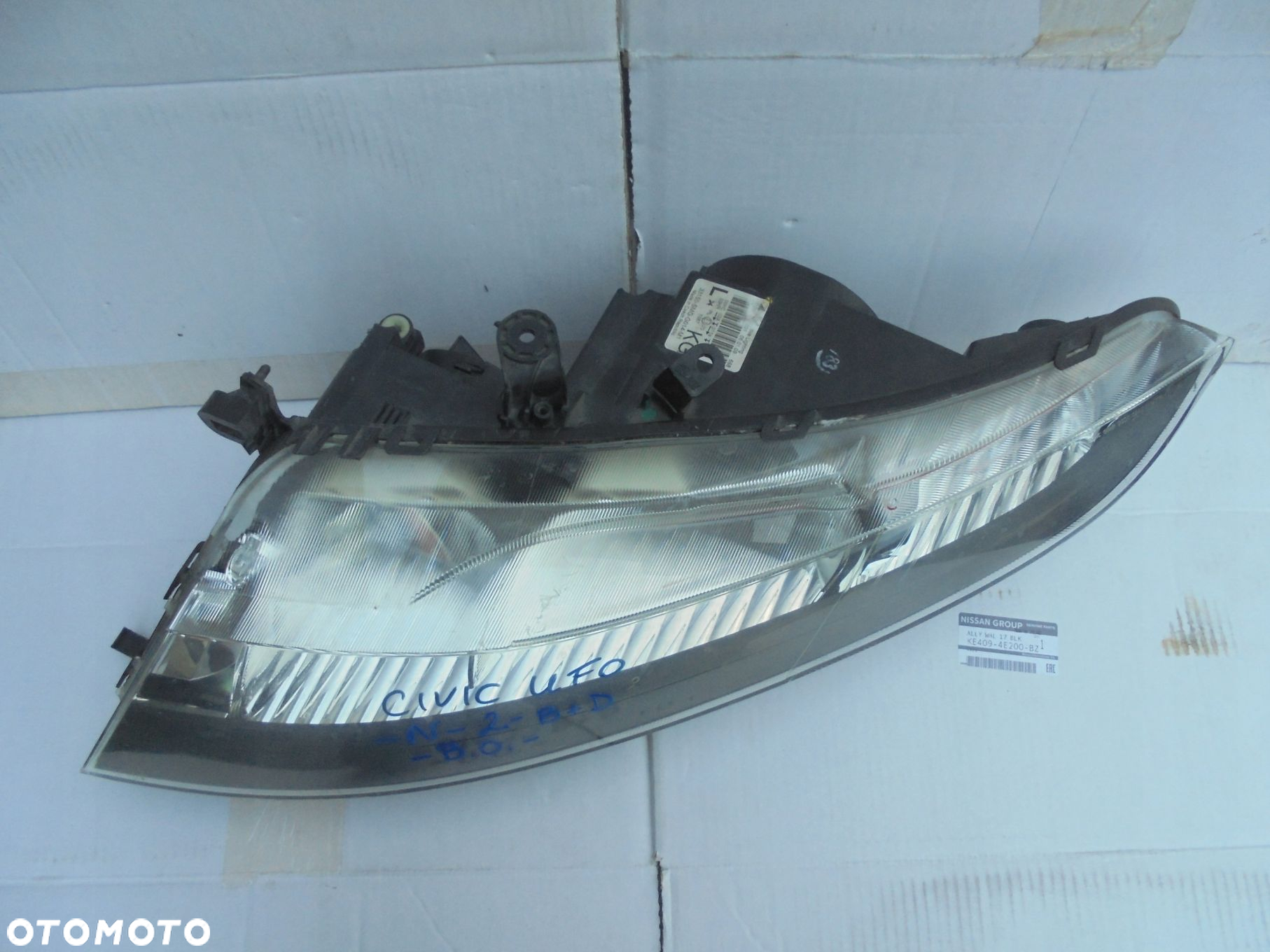 REFLEKTOR LEWY LAMPA LEWA HONDA CIVIC 8 VIII UFO 33150-SMG-G014-M1 SLASK EU - 2