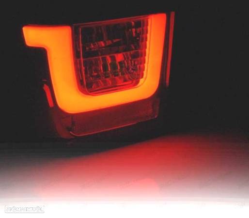 FAROLINS TRASEIROS LED PARA VOLKSWAGEN VW T4 90-03.03 SMOKED FUMADO ESCURECIDO - 6