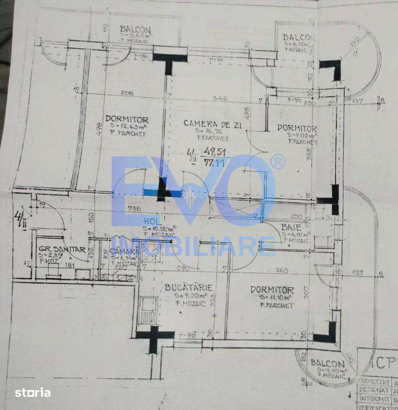Apartament cu 4 camere, decomandat, etajul 3, 2 bai, Gara, Iasi-0
