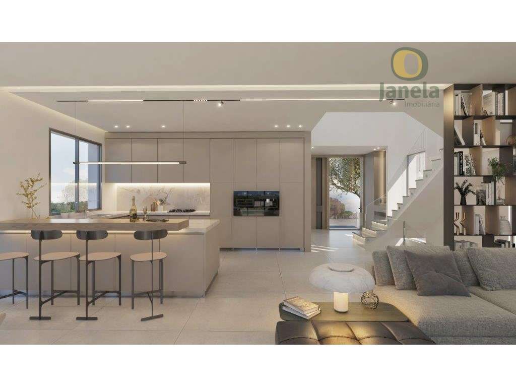 Moradia T4 contemporânea com piscina, garrafeira e fire pit-11