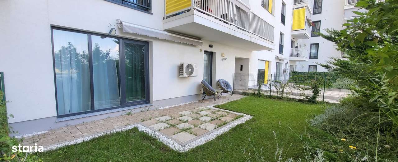 FARA COMISIOANE GARSONIERA ELEGANTA MOBILATA cu curte proprie de 33mp-0