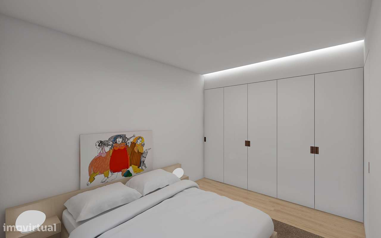 Apartamento T2 novo com piscina e garagem-41