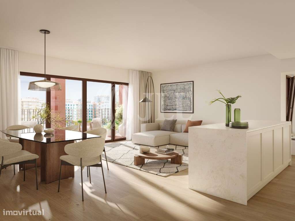 Apartamento T2 novo no ALMAR Beach, Almada - Grande imagem: 4/46