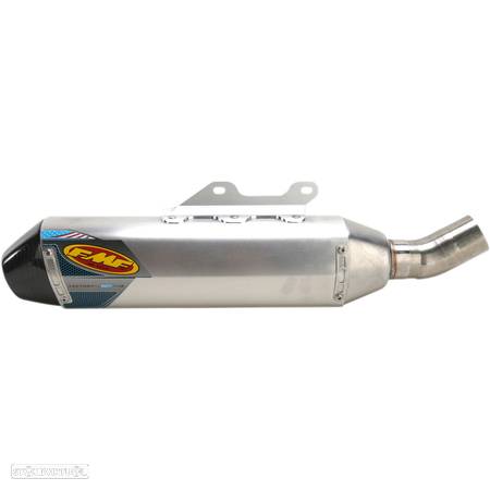 ponteira fmf factory 4.1 rct slip-on muffler aluminum and carbon natural yamaha yz 450 - 1