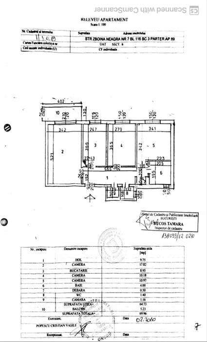 Apartament 3 camere de vanzare, centrala proprie,  parcare, Crangasi-7