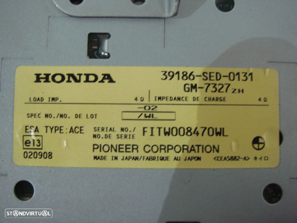 Amplificador Áudio Honda Accord Vii Tourer (Cm, Cn) - 3
