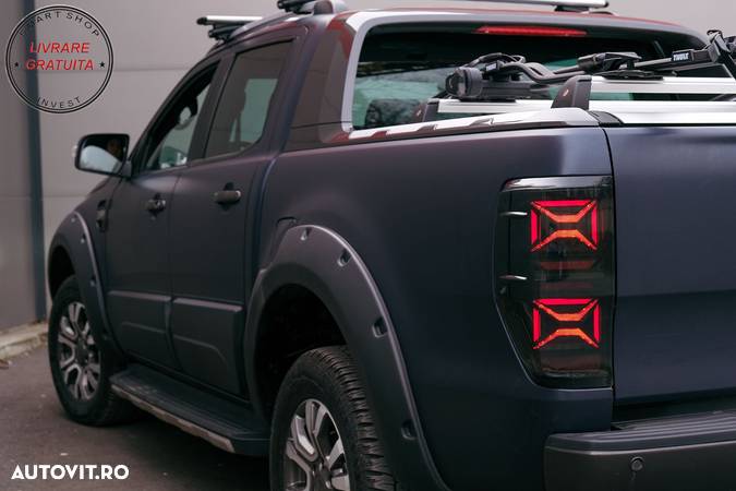 Stopuri LED Ford Ranger (2012-2018) Fumuriu cu Semnal Dinamic- livrare gratuita - 21