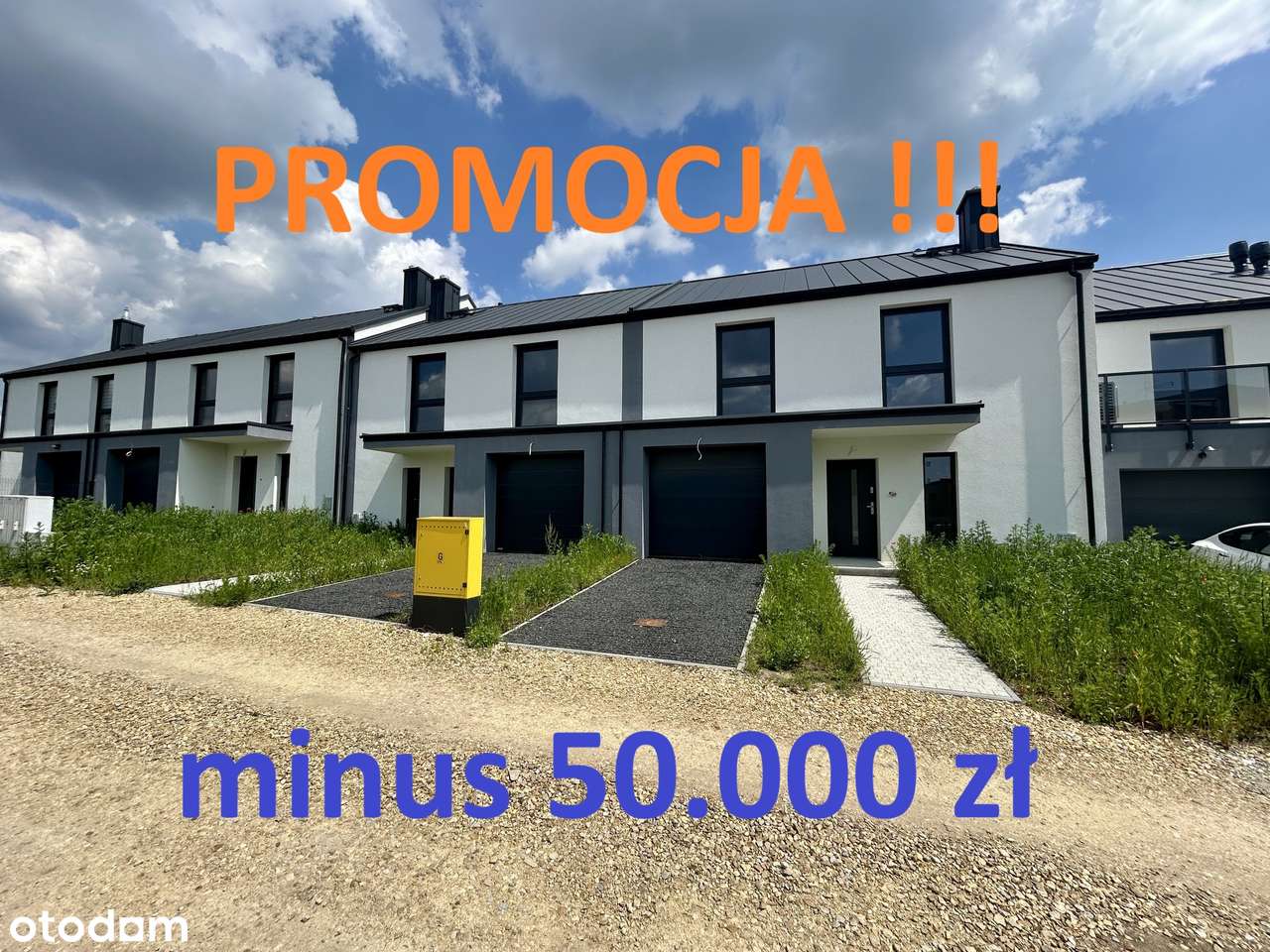 PROMOCJA!!! Dom szeregowy, duży, garaż, media, spokojna uliczka, ogród