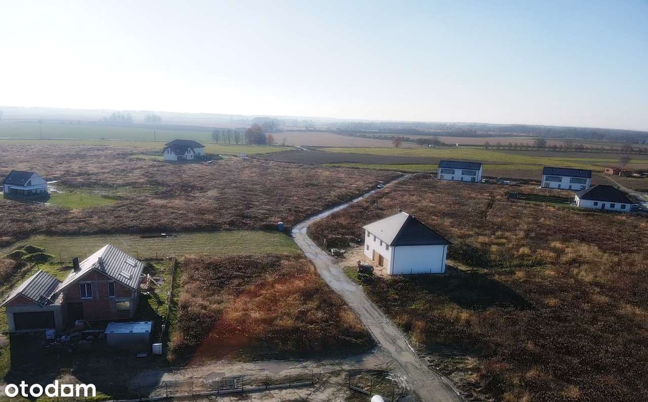 Działka bud. 1000 m² – Kębłowice, 7 km od Wrocławia, bliźniak, narożna-3