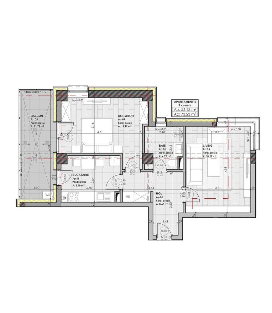 APARTAMENT 2 CAMERE CU GEAM LA BAIE, SELGROS, DIRECT LA DEZVOLTATOR - Imagine principală: 3/9