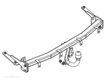 HAK HOLOWNICZY Z KULĄ ODKRĘCANĄ NA DWIE ŚRUBY+MODUŁ13PIN VW CADDY3 III 2004do2020 - 6