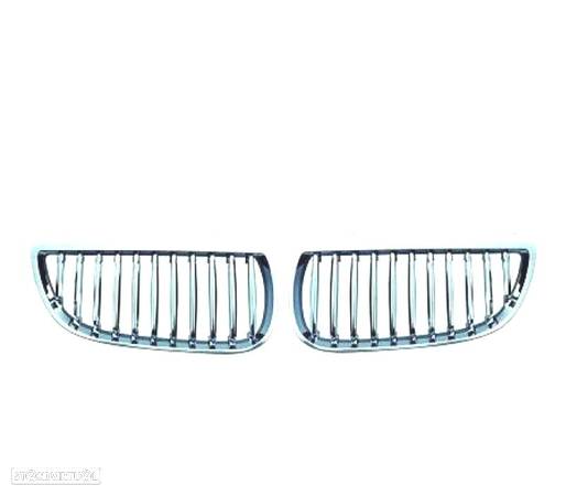 GRELHAS FRONTAIS PARA BMW E92 06-10 CROMADAS - 2