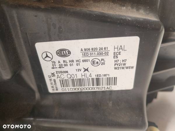 Mercedes Sprinter W906 lift lampa prawa przód A9068202461 - 4