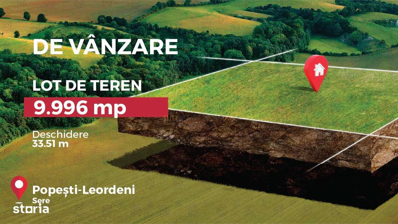 Teren intravilan 9.996 mp, Popesti-Leordeni–investitie imobiliara - Imagine principală: 2/6
