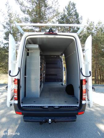 Mercedes-Benz Sprinter 319 CDI 3.0 V6 190 KM Zabudowa Warsztatowa STORE VAN Serwis Mobilny Platforma Bagażnik Dachowy Furgon Blaszak Rozstaw Osi 4325 mm Wzmacniany Kamera Tempomat Ogrzewanie Postojowe HAK UNIKAT - 26