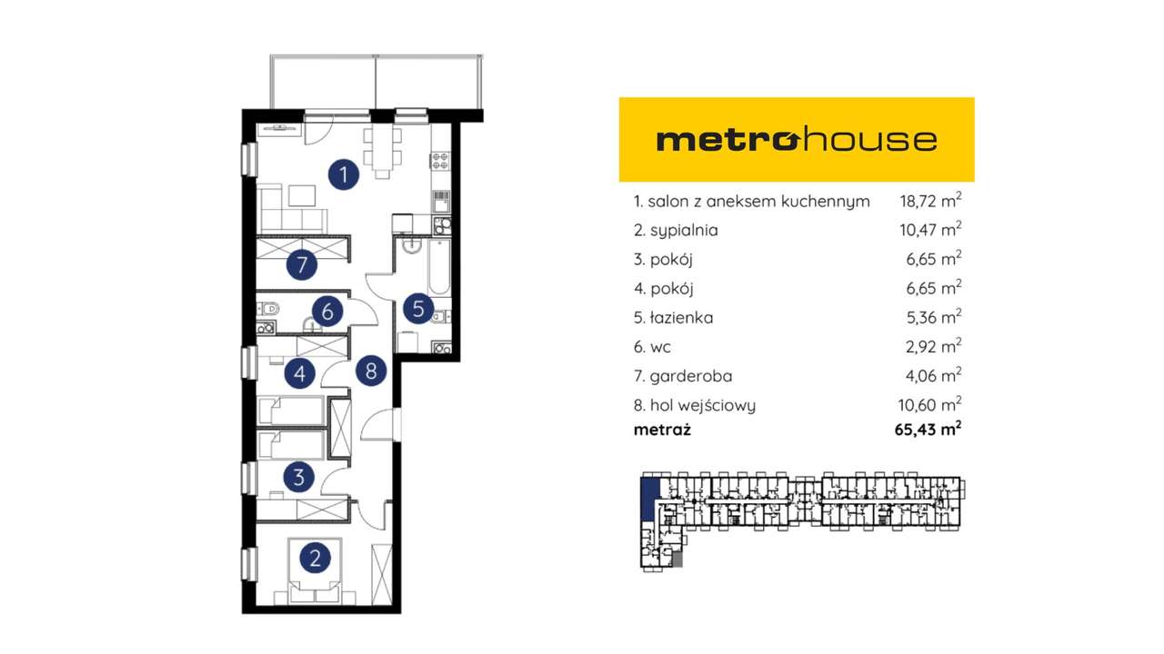 Cztery pokoje_Bardzo dobra lokalizacja_Promocja do 31.12.2025 r. - Pełny obrazek: 5/5