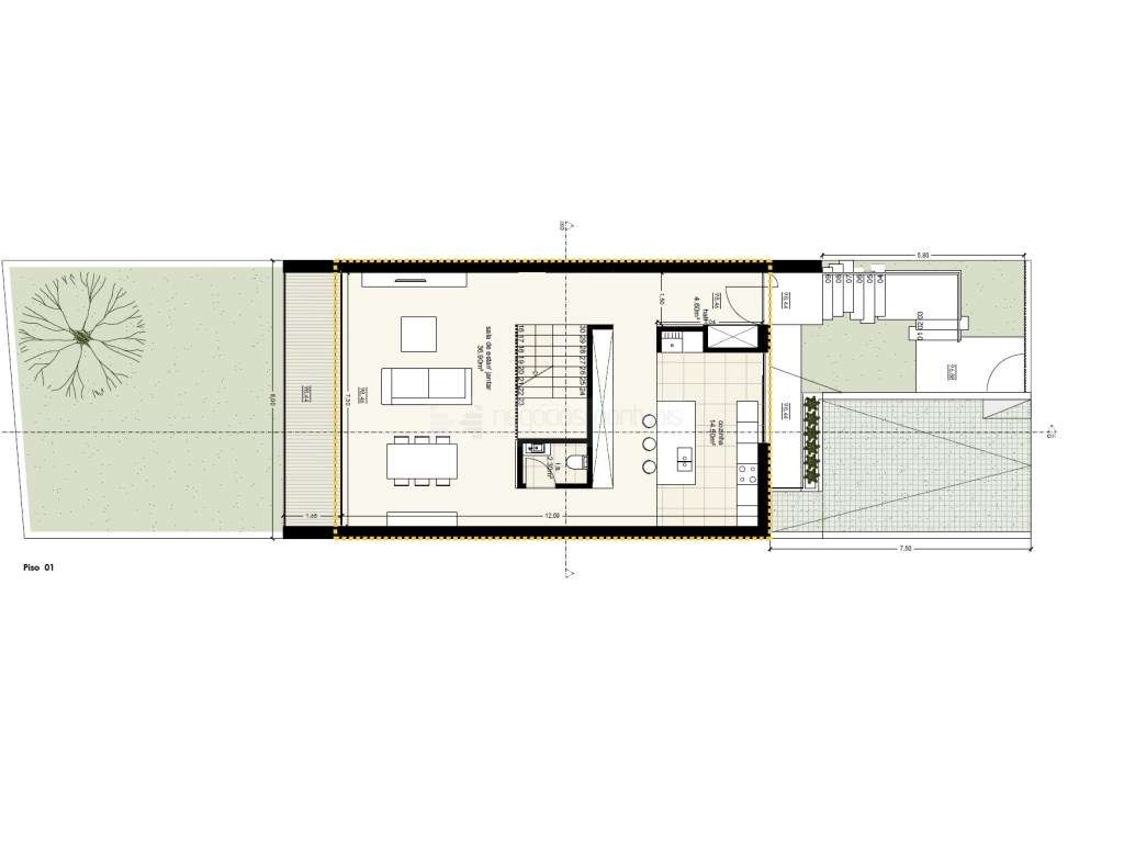Moradia T3 Nova - Viva com Conforto e Espaço - Grande imagem: 3/6