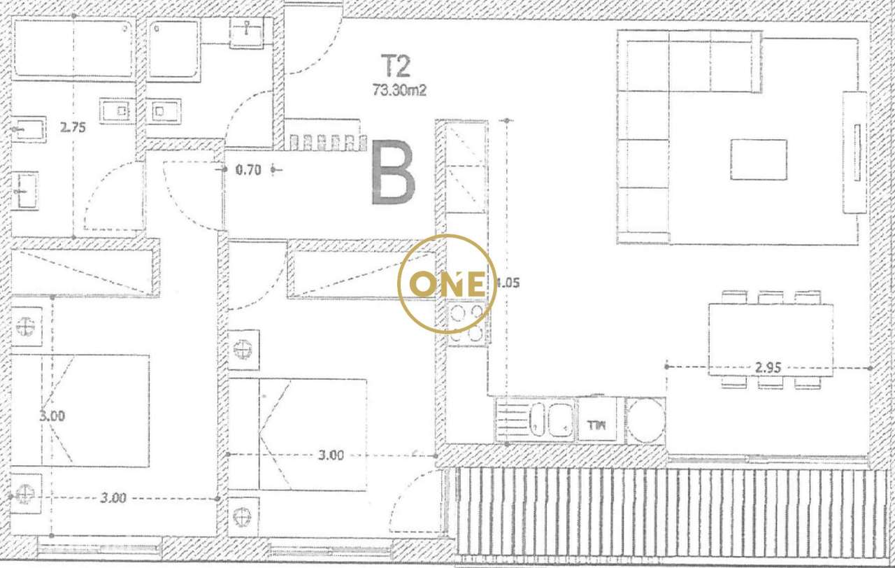 Apartamento T2 em Calendário - Grande imagem: 2/3